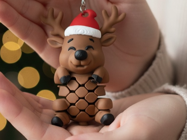 Reindeer Flexi Keychain